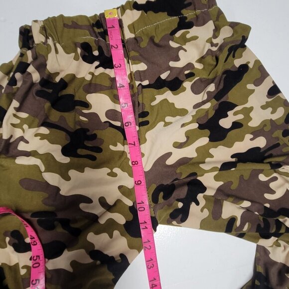 Camo Army Green Elastic Waist Pants - Picture 5 of 5